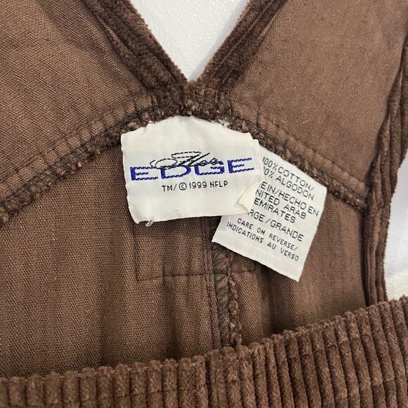 Vintage Corduroy Overalls Cleveland Browns Size Large - Picture 4 of 14